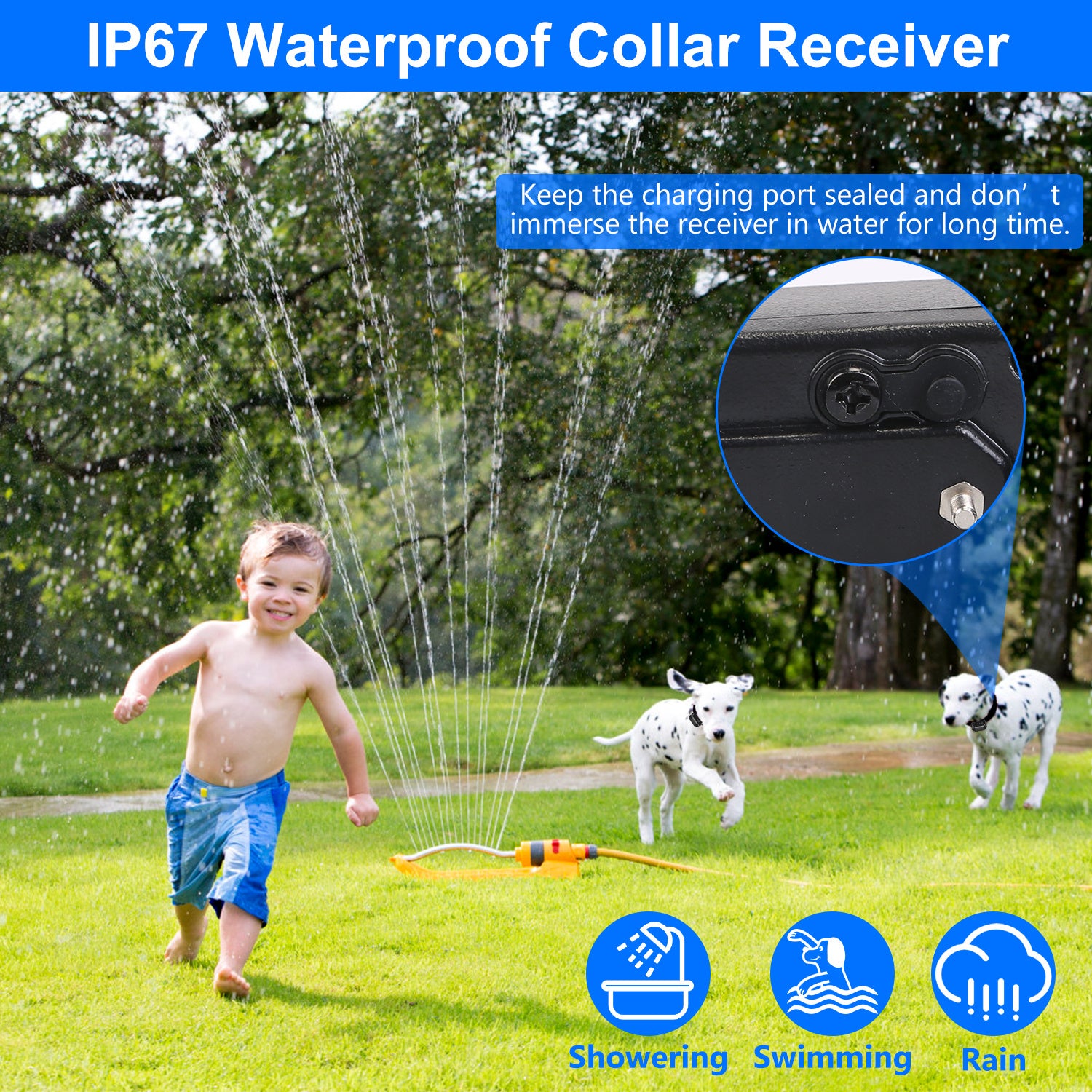 1Set Wireless Electric Dog Fence Pet Shock Boundary Containment System