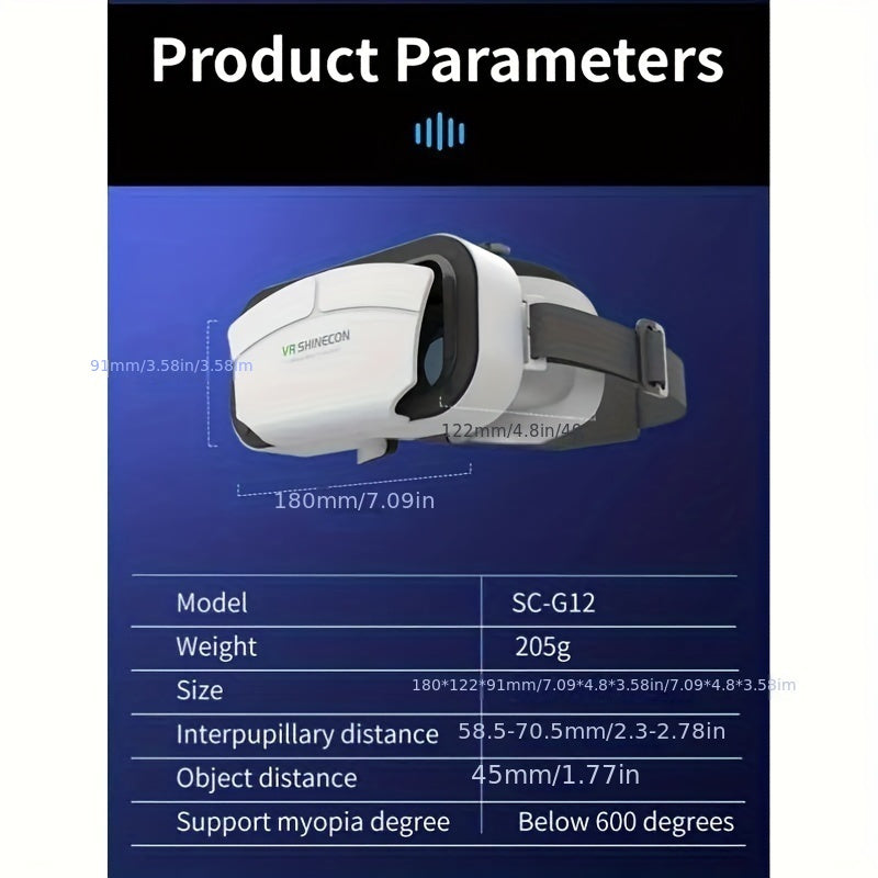 3D VR Glasses Headset Virtual Reality Glasses