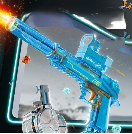 Electric Water Gun With Flame Backlight Effect