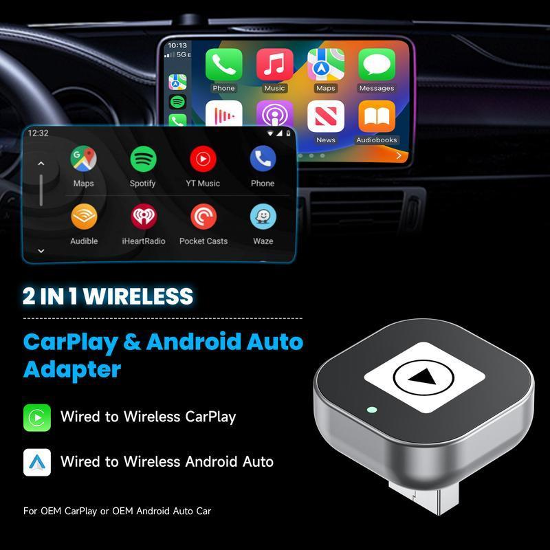 2025 Wireless CarPlay Adapter For IPhone And Android
