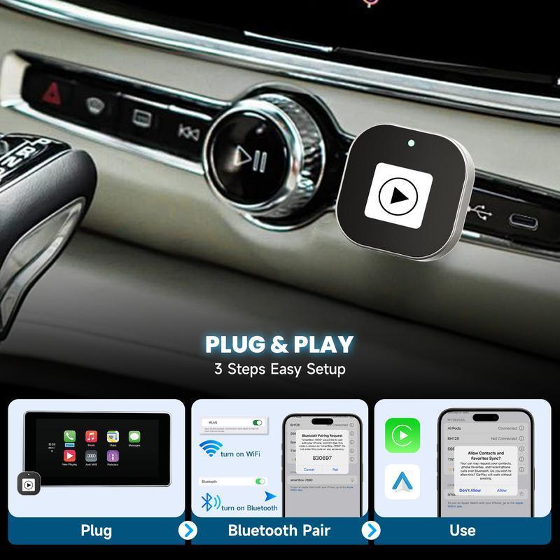 2025 Wireless CarPlay Adapter For IPhone And Android