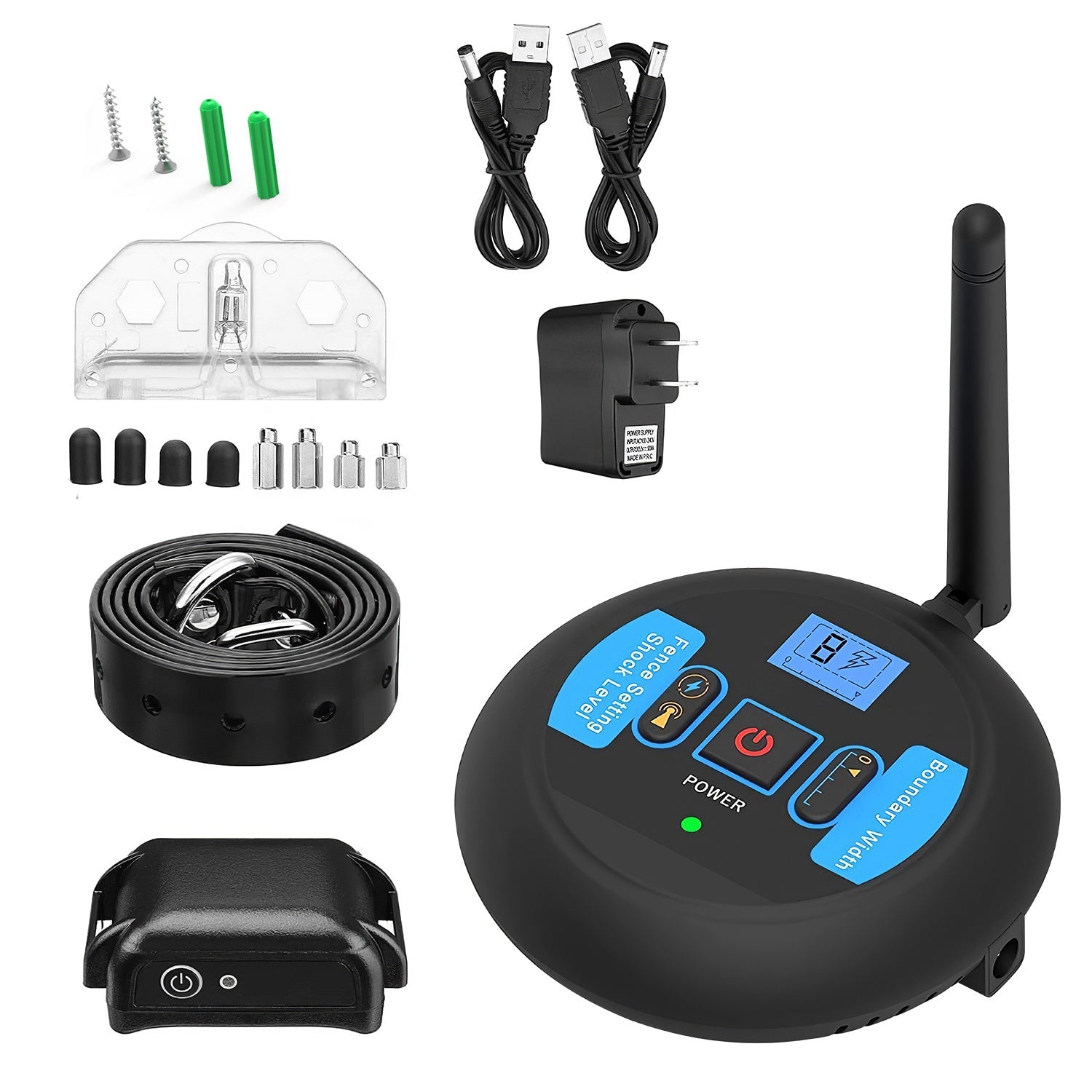 1Set Wireless Electric Dog Fence Pet Shock Boundary Containment System