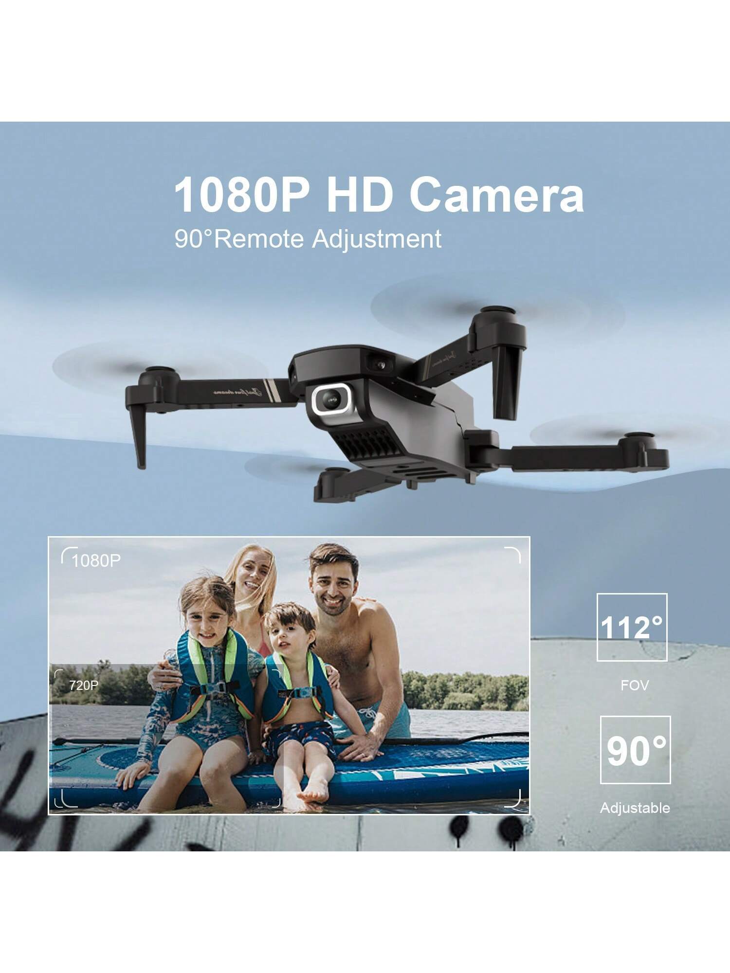 4DRC V4 Foldable Mini Drone With Camera 4K 1080P HD Drone ,3 Batteries,Drones For Adults Kids,Remote-controlled Quadcopter