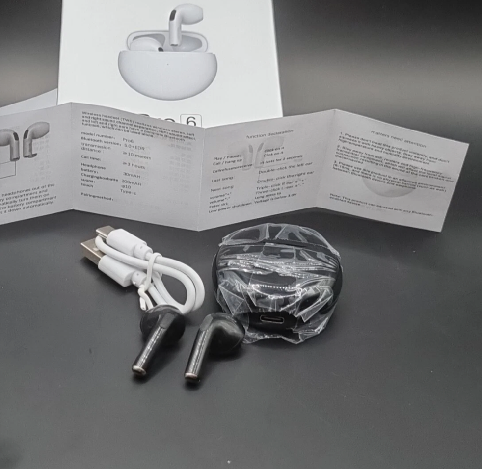 Pro 6 wireless earbuds