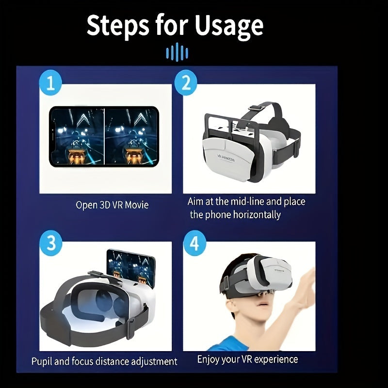 3D VR Glasses Headset Virtual Reality Glasses