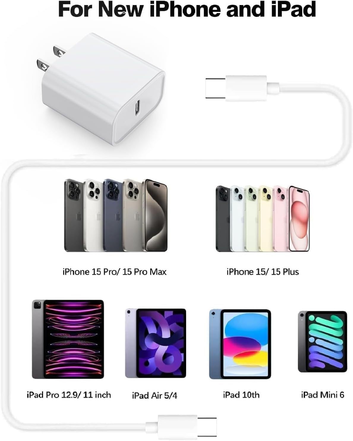 Phone Charger and Lightning Cable Cord