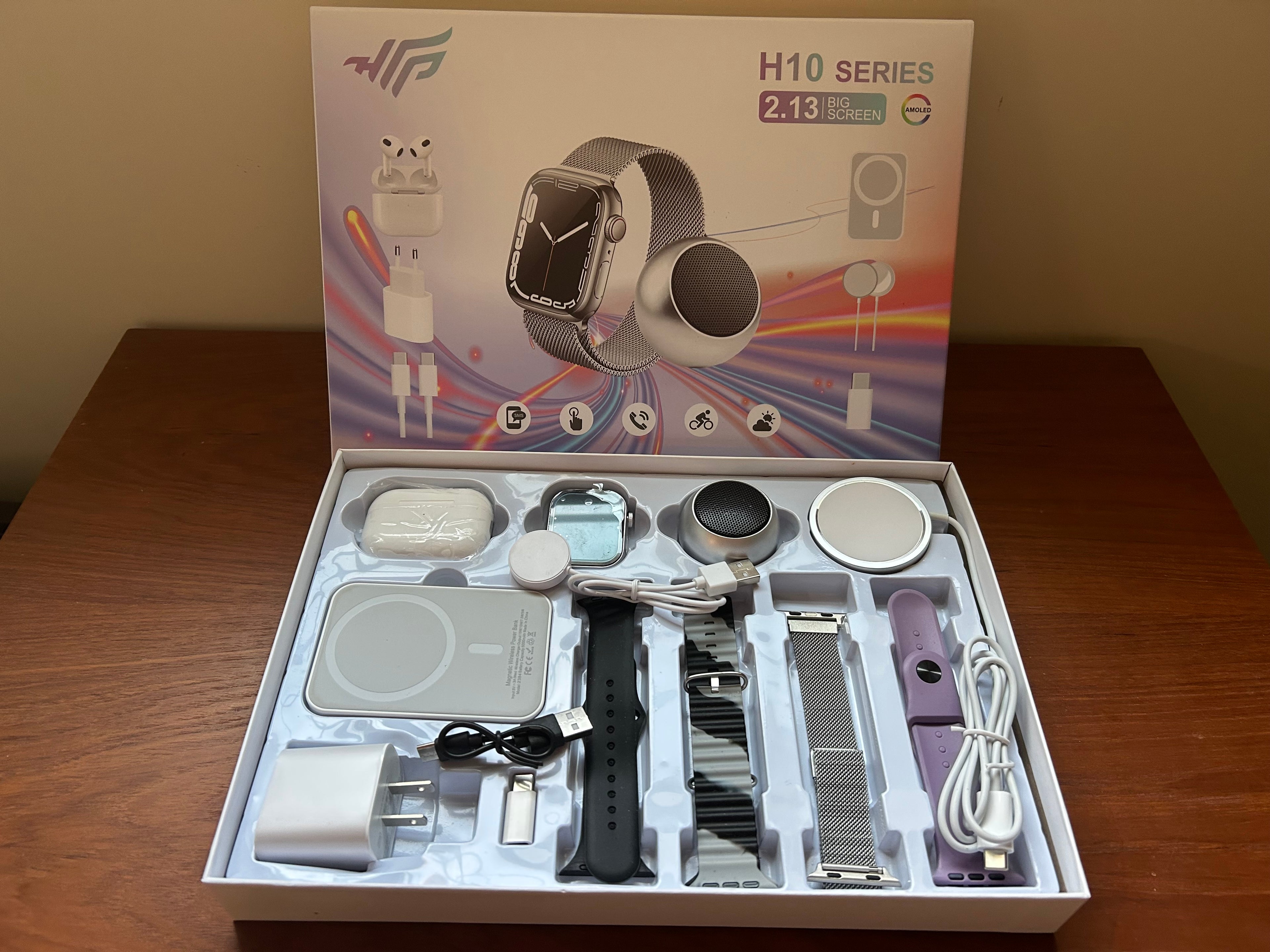 Smartwatch Earbuds Bundle Gift Box