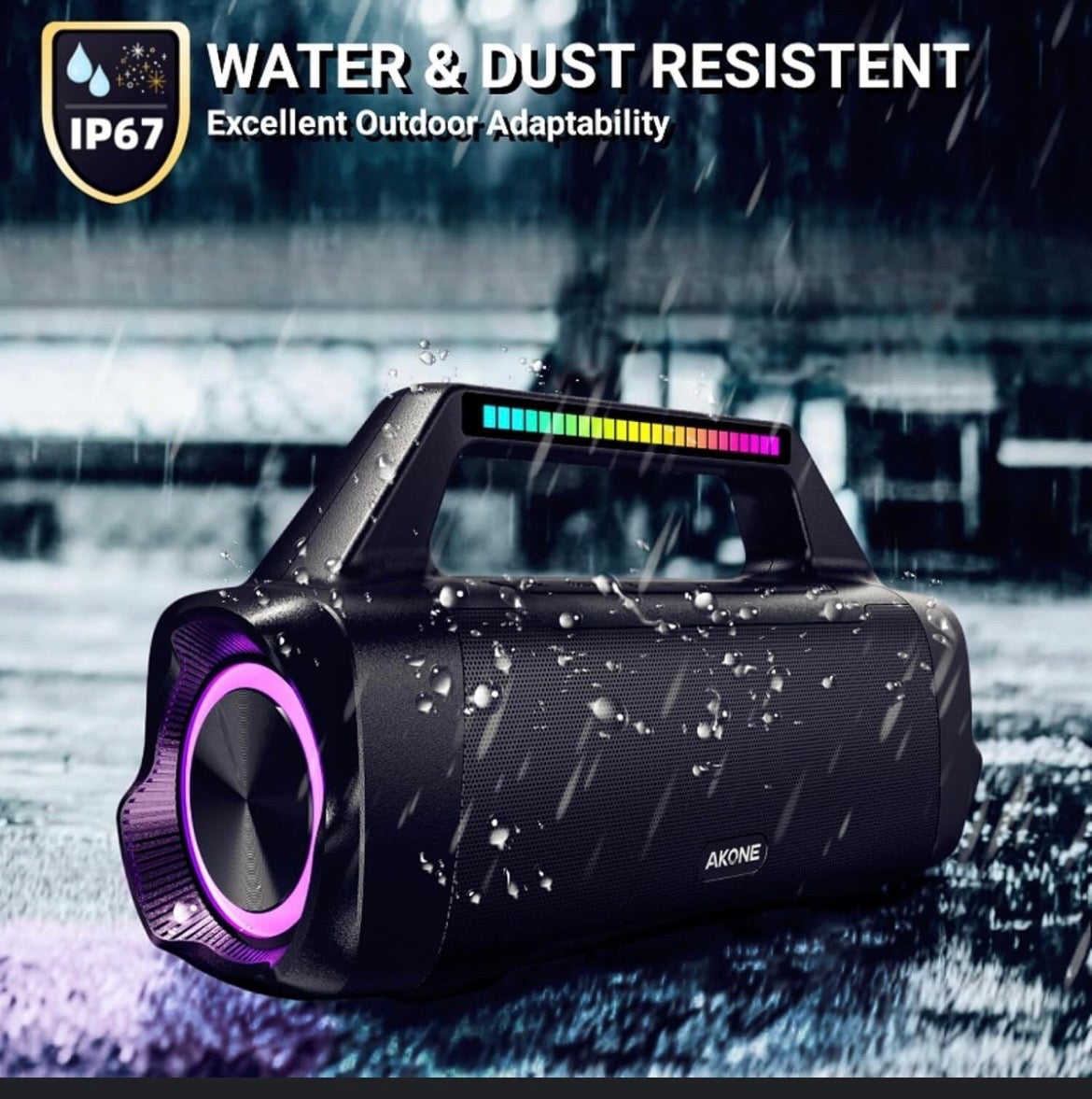 AKONE Portable Outdoor Bluetooth Speaker