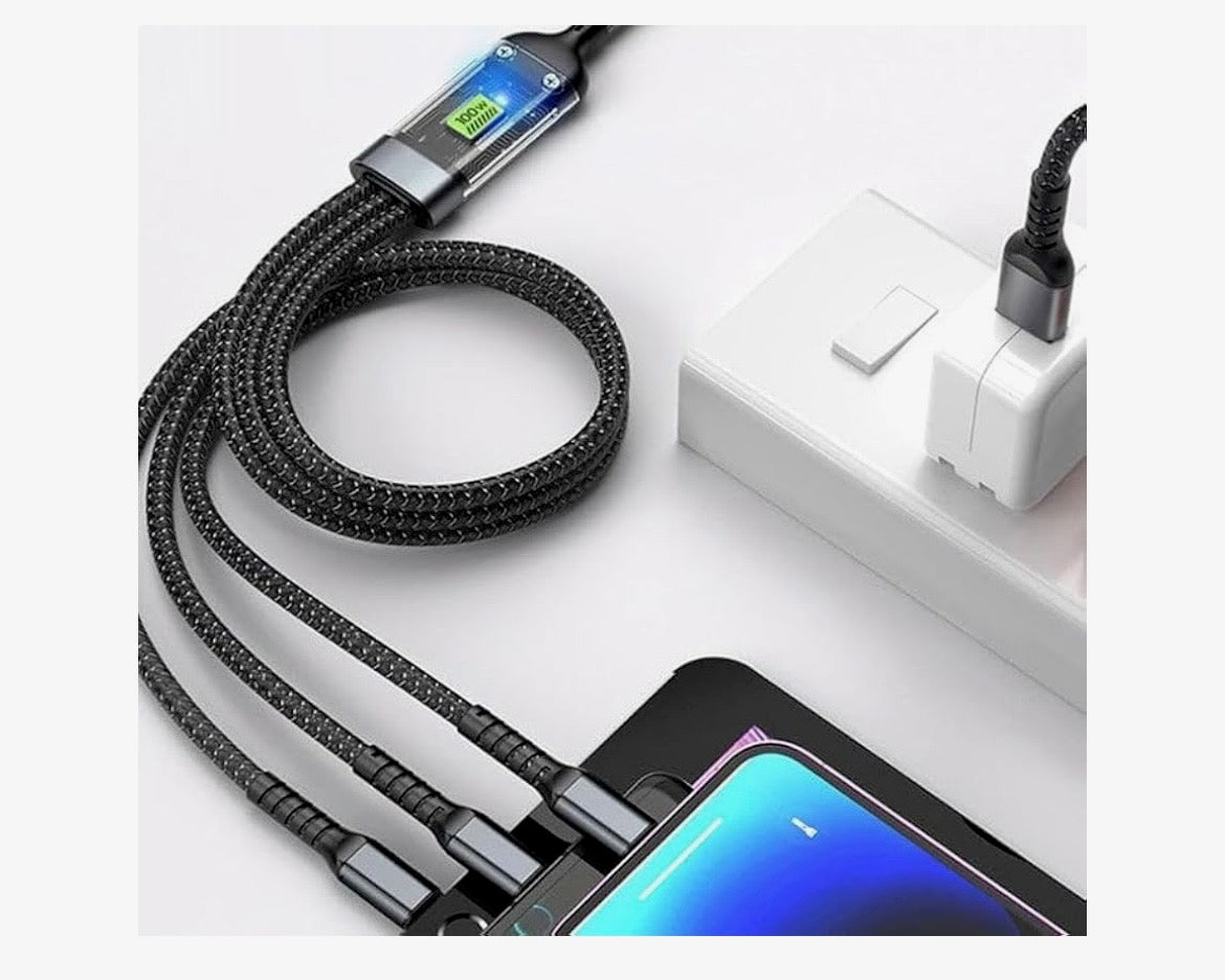 Super Fast Charging 3-in-1 cable