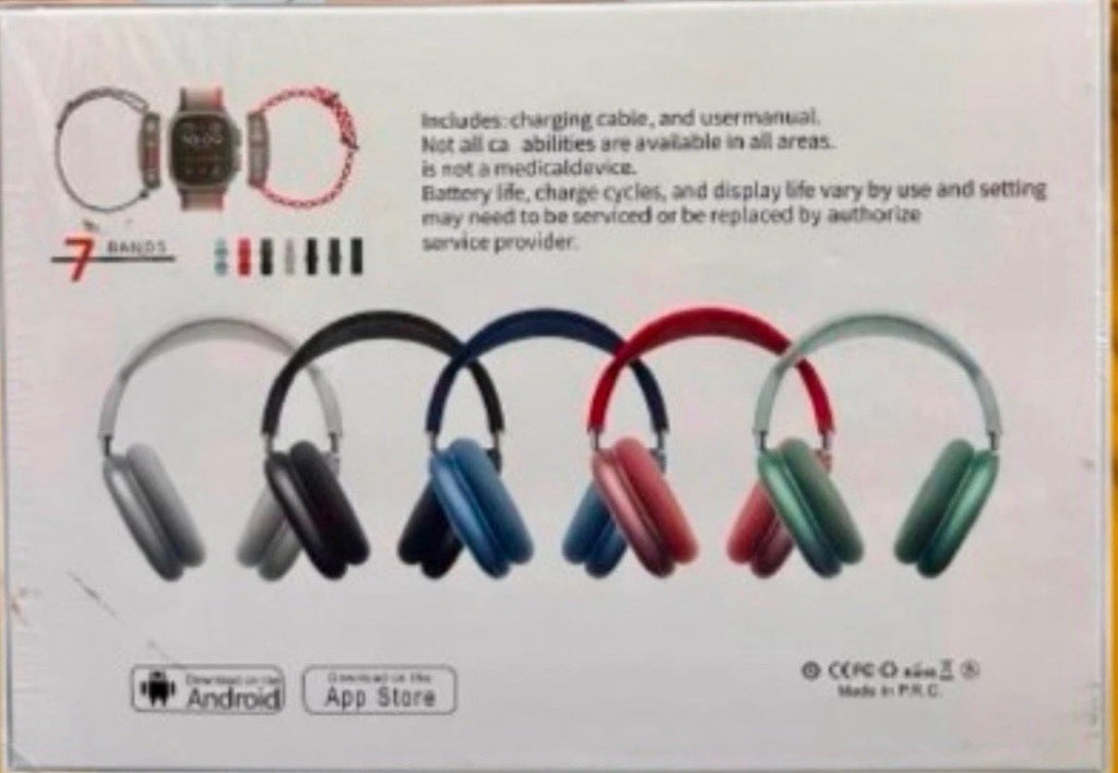 Smart Watch & Headphone Gift Box