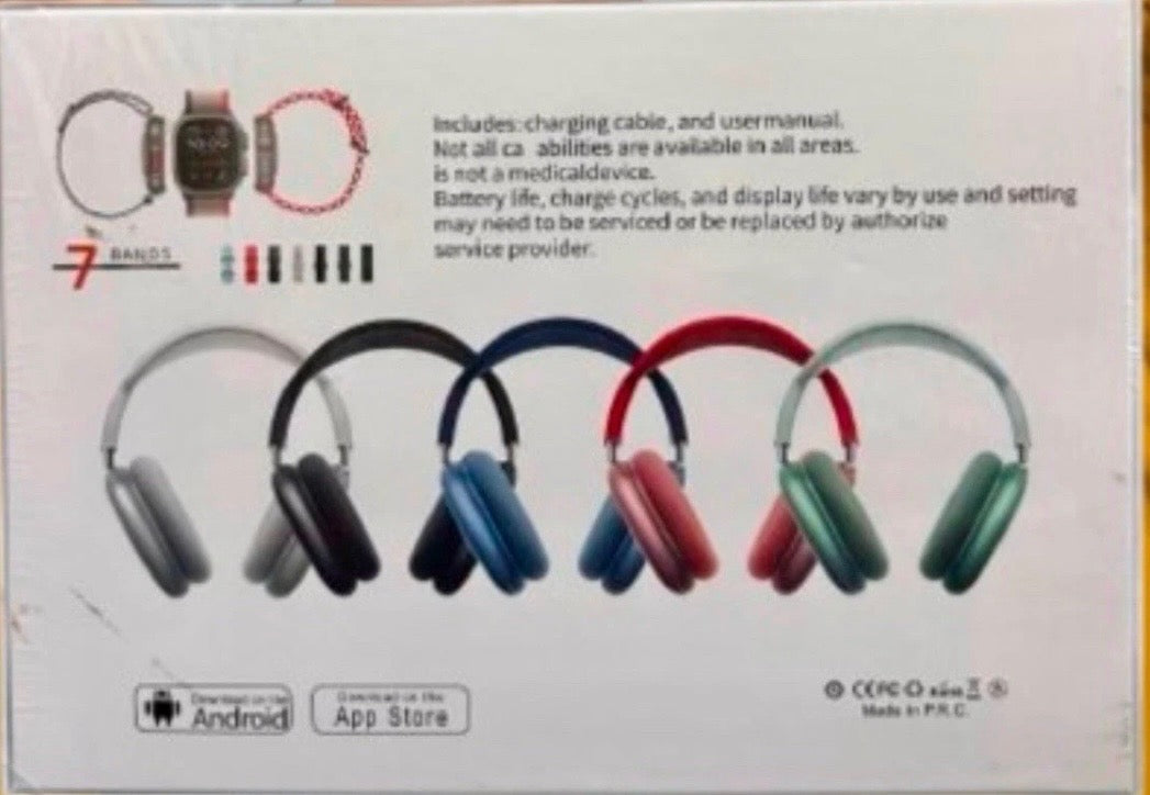 Smart Watch & Headphone Gift Box