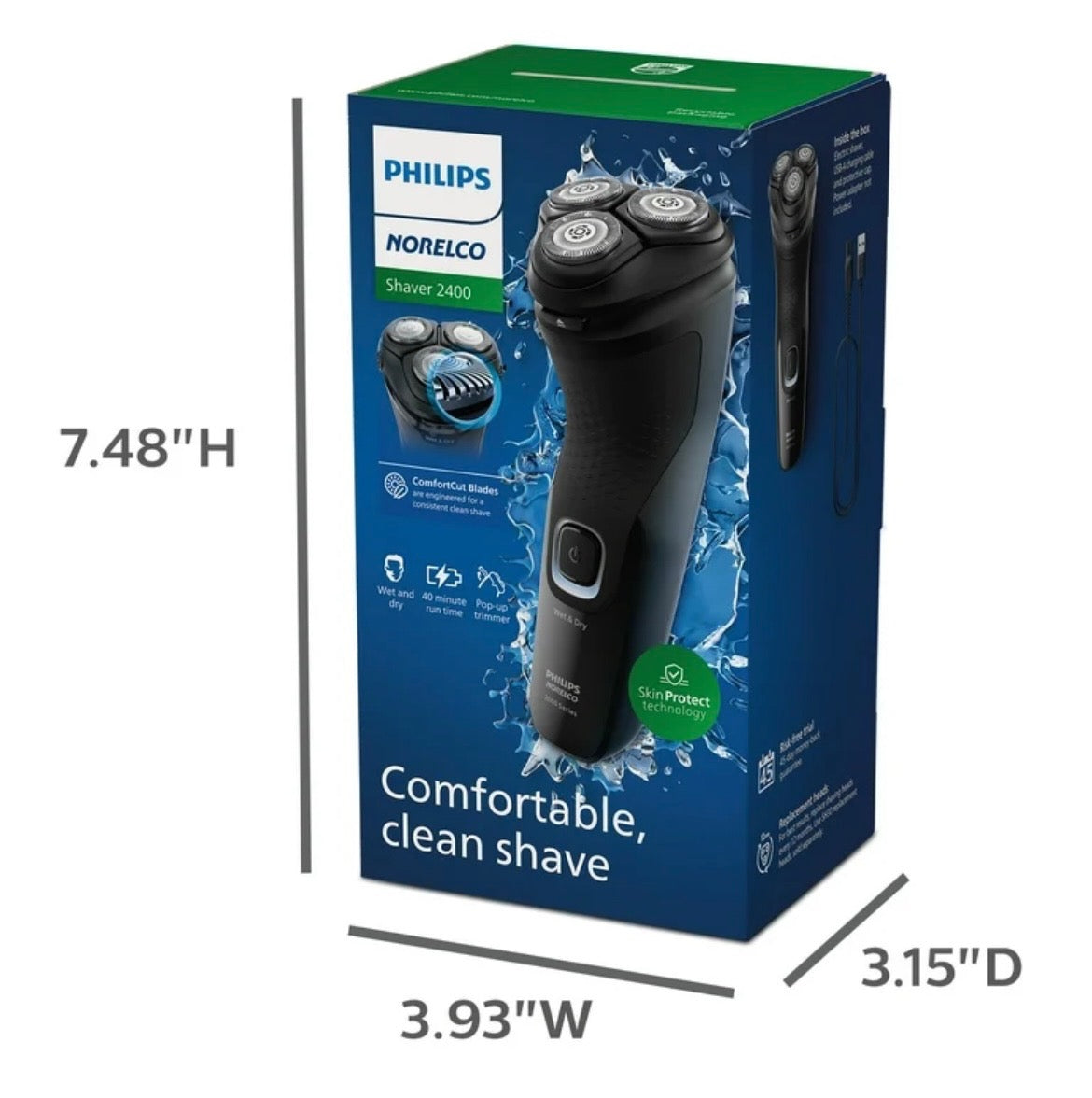 Norelco Shaver 2400 Wet & Dry Electric Shaver