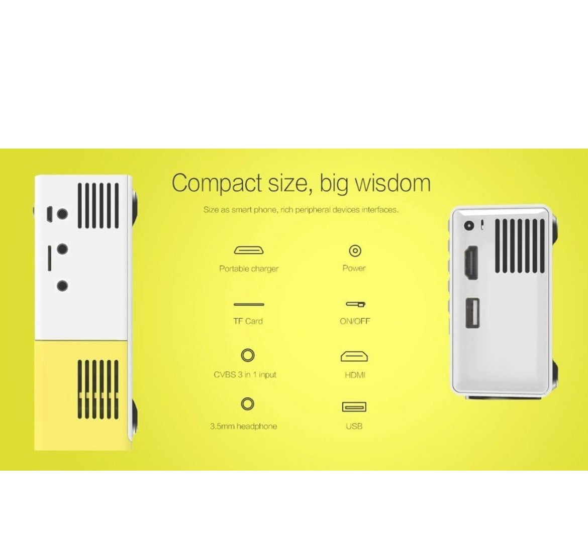 Portable mini LED projector