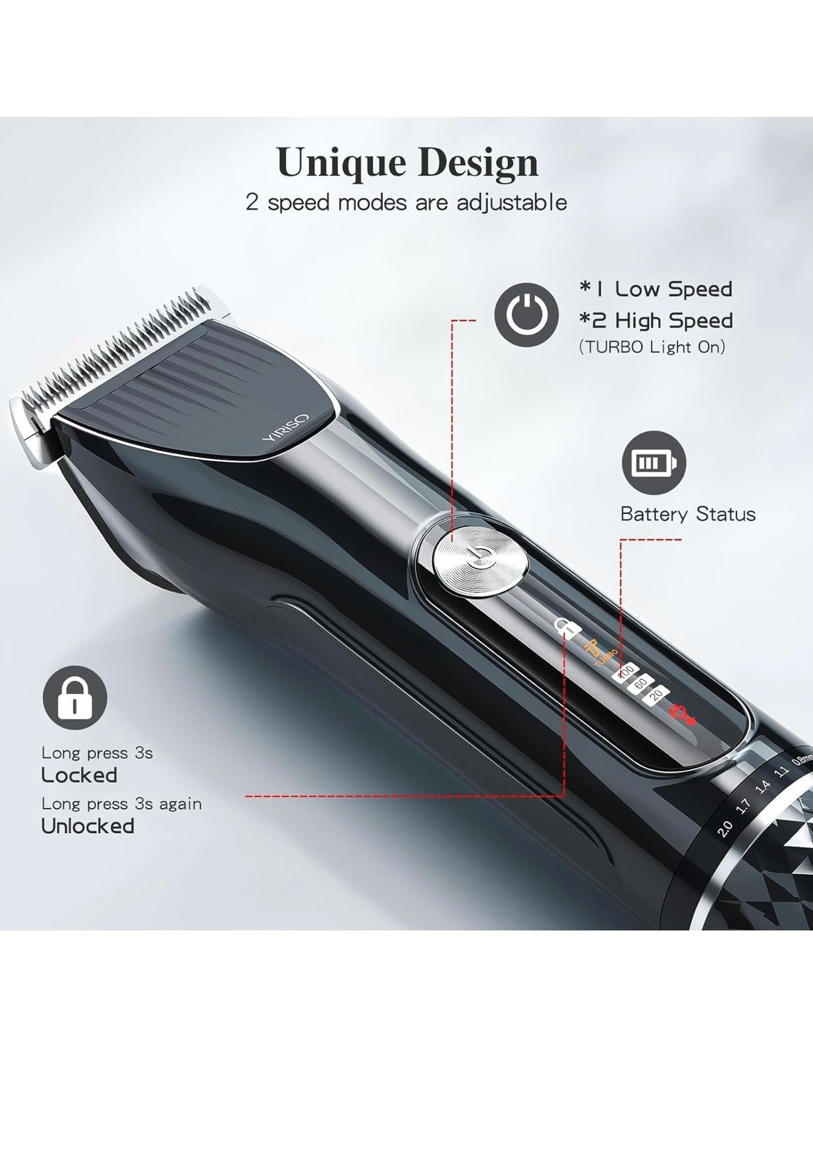 YIRISO Hair & Beard Trimmer Set