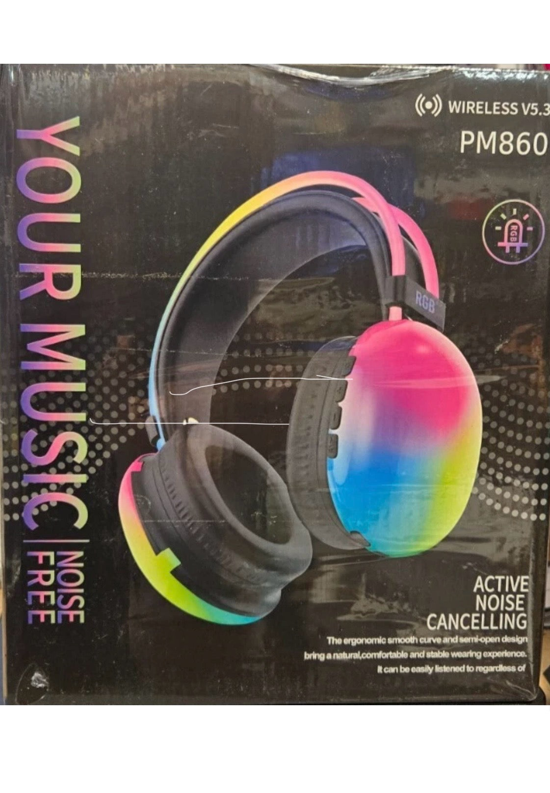 PM860 RGB Wireless Bluetooth Headset