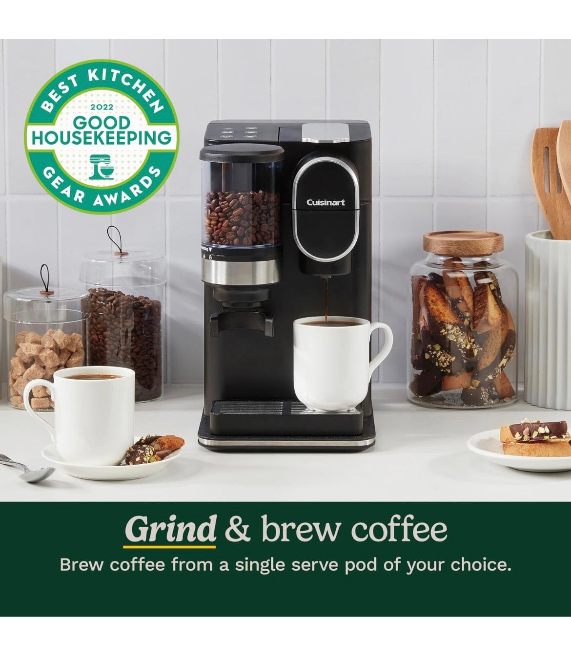 Single-Serve Cuisinart® Coffee Maker + Coffee Grinder