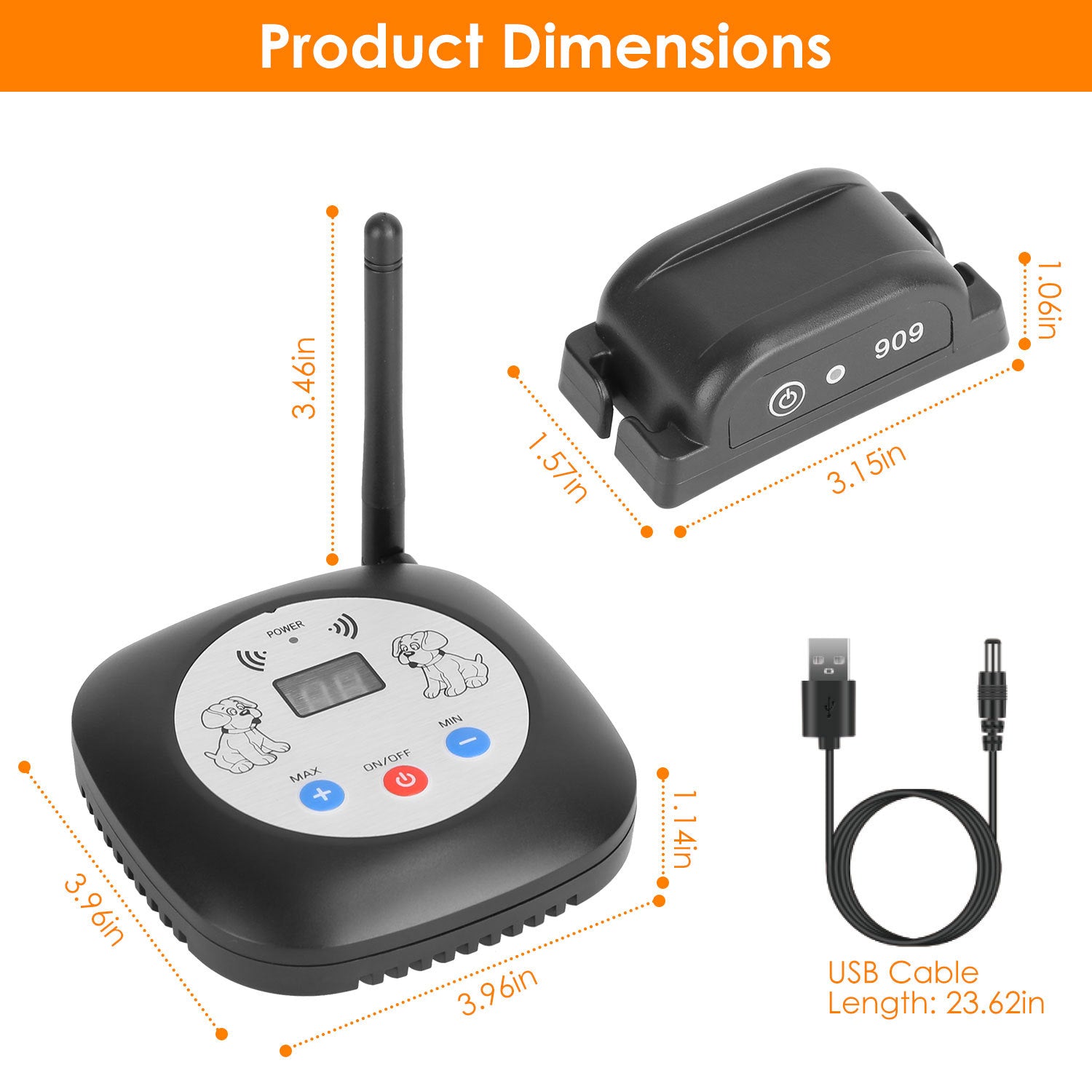 1Set Electric Wireless Dog Fence System