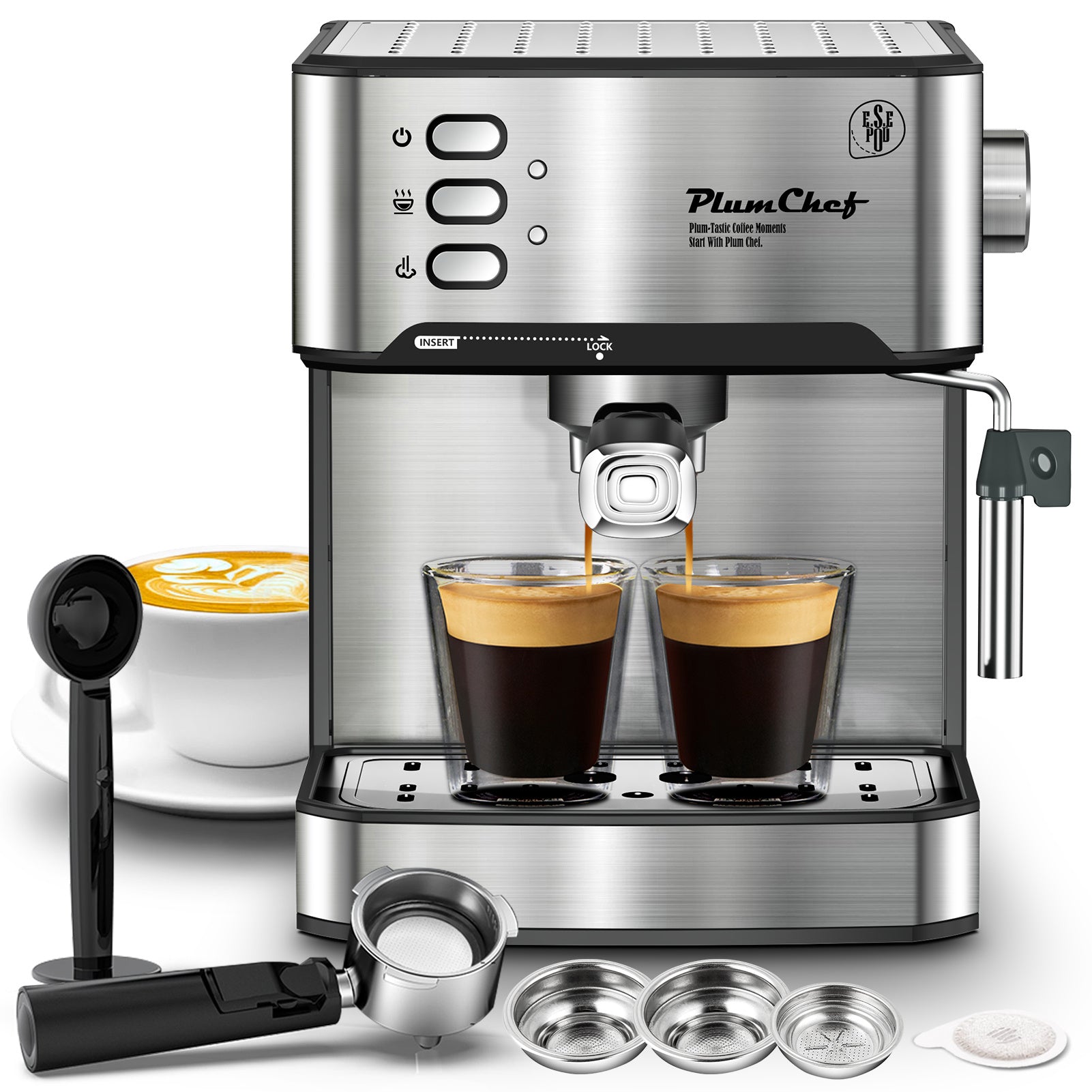 20 Bar Professional Espresso Machine With Milk Frother