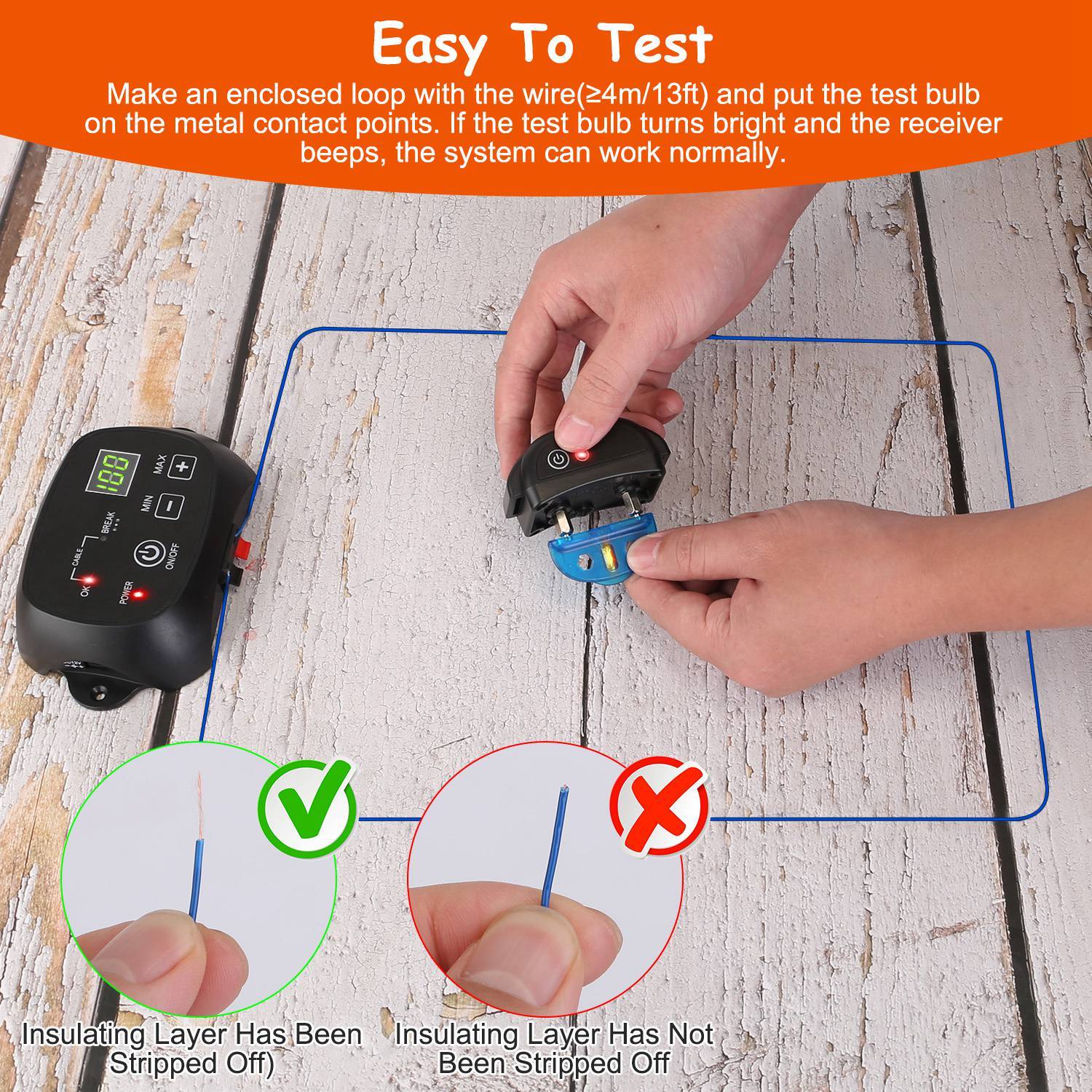 1Set Dog Fence System Pet Containment System